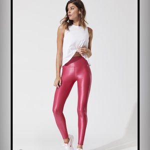 Carbon38 Metallic High-Rise Leggings